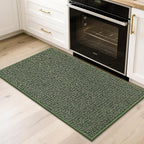 BEQHAUSE 2x3 Entryway Rug Indoor Door Mat Non-Slip Washable, Hallway Rugs Absorbent & Stain Resistant Hall Carpet Runner Rugs for Entryway, Front Door Floor Mats Laundry Room Rugs for Entry, Green