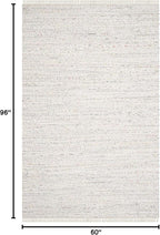 SAFAVIEH Rag Rug Collection Area Rug - 5' x 8', Ivory & Multi, Handmade Boho Stripe Cotton, Ideal for High Traffic Areas in Living Room, Bedroom (RAR121G)