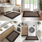 Washable Area Rug 48" x 72", Non Slip Kitchen Rug for Floor, Absorbent Entrance Runner Rug for Bedroom, Living Room, (Roll Packing)