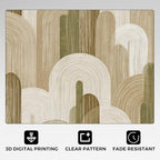 Abstract Geometry Rugs for Home Decor, 5x6 ft, Minimalist Geo Arched Area Rugs for Living Room, Soft Non Slip Washable Mid Century Modern Carpet Bedroom Decorations Dt-Ghf-19