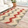 Chevron Pattern Rug, 3x4 Rug, Farmhouse Stripes Rugs for Living Room Bedroom, Stripes Small Area Rug, Washable Rug Non Slip Soft Indoor Carpet, Chevron Pattern Home & Room Decor