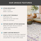 Purple Rugs for Girls Bedroom, Non Slip Machine Washable 4x6 Floral Area Rug for Nursery Kids Room, Living Room, Low Pile Lavender Girly Dorm Pastel Décor