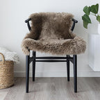 Sheepskin Long Hair 2x3 ft | Bedside Rugs for bedrooms, Sofa, Chair or The Dining Table | Each Sheepskin Rug is Unique and Created by Nature | Small Fluffy Rug in Color Light Brown