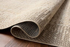 Loloi Amber Lewis Bexley Collection BEX-06 Natural/Taupe 7'-10" x 10' Area Rug Neutral, Textured, Living, Bedroom, Dining, Carpet