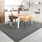 AROGAN Washable 2x8 Runner Rug for Hallway, Long Runner Rugs wtih Soft Memory Foam for Bedroom, Non Slip Backing Carpet Runners for Hallways, Kitchen, Bathroom, Entryway Home Decor, Black and White