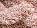 Unique Loom Davos Shag Collection Area Rug - Solid (2' 7" x 16' 5" Runner, Dusty Rose)