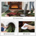 Dinosaurs Rugs for Bedroom - 5x8 Area Rug - 3D Dinosaurs Rugs for Living Room, Forest Animals Rug, Non-Slip Washable Home Decor Carpet