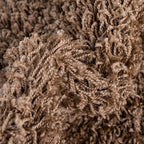 Unique Loom Solid Shag Collection Area Rug (5' 1" x 8' Oval, Sandy Brown)