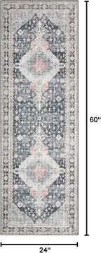 Loloi Skye Collection SKY-02 Charcoal/Multi 2'-0" x 5'-0" Accent Rug