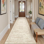 Runner Rug 2'x10' Washable Non-Slip Runner Rugs for Kitchen Bathroom Laundry Room Beige Vintage Floor Carpet Runners for Hallway Entryway