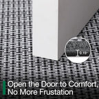 LUMI Inside Door Mat for Entry 24"x36", Absorbent, Dirt Trapper, Low Profile Thin, Non Slip Mats with Rubber Backing, Ideal for Indoor, High Traffic, Garage, Entrance, Classic Grey