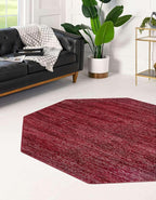 Unique Loom Finsbury Collection Area Rug - Kate (5' 3" Octagon, Red)