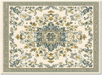 Bohemian Rectangular Area Rugs for Living Room Bedroom 5 x 6.9 ft Vintage Farmhouse Floral Pattern Non-Shedding Soft Low Pile Rug Non Slip Washable Rug for Nursery Entryway Playroom