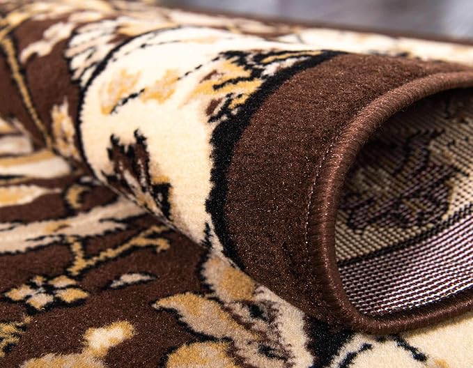 Unique Loom Espahan Collection Area Rug - Cape Cod (2' 7" x 10' Runner, Brown/ Beige)