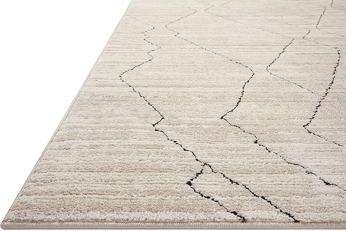 Loloi Darby Collection DAR-03 Sand/Charcoal 2'-7" x 4' Accent Rug