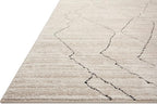 Loloi Darby Collection DAR-03 Sand/Charcoal 6'-7" x 9'-3" Area Rug