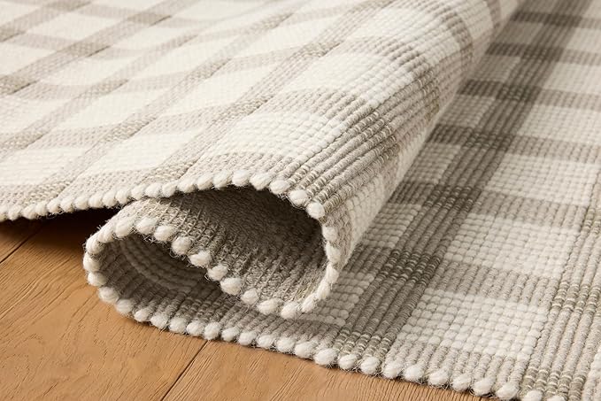 Loloi Magnolia Home by Joanna Gaines Ryder Collection RYD-02 Stone/Ivory 9'-3" x 13' Area Rug