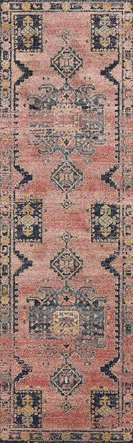 Loloi Jocelyn Collection JOC-06 Rose/Rose 7'-10" x 10' .38" Thick Area Rug