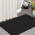 IOHOUZE Small Area Rug 2x3 Washable Woven Rugs for Entryway Non Slip Rubber Backed Front Door Rugs Indoor Doormat Throw Rug Floor Carpet for Entrance Kitchen, Black/Grey