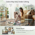 Enkor Area Soft Rugs 6x9 Washable Non Slip Boho Floor Rugs for Living Room Bedroom, Vintage Style Farmhouse Mat for Kitchen Entryway Beige & Red