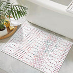 Lahome Moroccan Indoor Door Mats for Entryway 2x3 Area Rug Non-Slip Backing Washable Rug for Kitchen Low-Profile Throw Soft Bath Rug, Colorful Print Distressed Front Door Rugs for Entrance Bedside