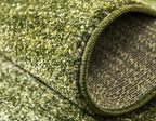 Rugs.com Angelica Collection Rug – 8 Ft Round Light Green Medium Rug Perfect for Kitchens, Dining Rooms