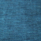 Hand Knotted Loom Wool ECO-Friendly Area Rugs - 2'6"x8', Runner, Blue Color, Solid Plain Design, High Pile Thick Handmade Anti Skid Area Rugs for Living Room, Bed Room (L00111)