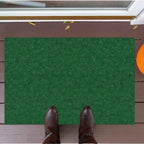 Ottomanson Mud Mat 2'7" x 4' Entryway Rug - Non-Slip Scraper Doormat for Muddy Paws, Dirt Trapping Indoor/Outdoor Mat for High-Traffic Areas, Kitchen, Garage, Patio, Green