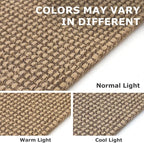 IOHOUZE Washable Exrea Long Hallway Runner Rug 3x16 Non Slip Rubber Backed Kitchen Runner Entryway Runner Indoor, Woven Rugs Floor Carpet for Kitchen Hall Entryway Stair, Orange/Tan/Brown