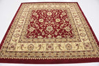 Unique Loom Voyage Collection Traditional Oriental Classic Intricate Design Area Rug (6' 0 x 6' 0 Square, Terracotta/Ivory)