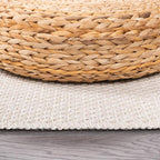 CAMILSON Easy Jute Rug 2x3, Indoor Outdoor Off-White Farmhouse Area Rugs for Living Room and Kitchen Rug, Solid Woven Design, Easy-Cleaning, Washable Outside Carpet Alfombras (2 x 3)