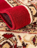 Unique Loom Sialk Hill Collection Area Rug - Washington (4' Square Burgundy/Cream)