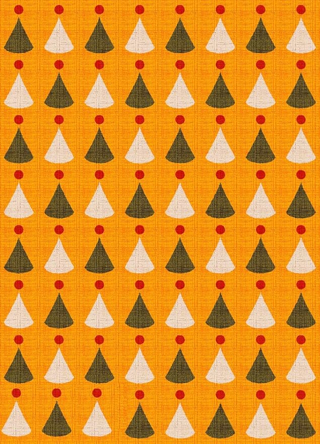 Soft Burnt Orange and Red 3D Texture Rug 2x3 Mid Century Modern Washable Area Rugs for Bedroom Dining Room Nursery Room Living Room Low Pile Durable Floor Deco Indoor Carpet Cute Bathmat