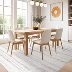Nakagishi 8x10 Area Rugs Living Room: Thickened Washable Boho Large Neutral Soft Farmhouse Rug Stain Resistant Modern Moroccan Non-Slip Indoor Floor Carpet for Bedroom Nursery Kids Playroom Office