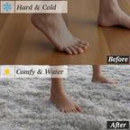 8x10 Area Rugs for Living Room Bedroom, Soft Fluffy Shaggy Bedside Rug, Indoor Floor Carpet for Kids Playroom, Dorms, Nursery Rooms, Home Decor (Tie-Dyed Light Grey 8'x10')