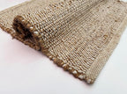 Savi Home Jute Cotton 24 x 36 Hand Woven Natural Farmhouse Area Rug for Living Room Bedroom Kitchen Hallway Entryway- Rustic Vintage Bohemian Decor