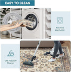 Dripex Vintage Washable Area Rug - 3x5 Entryway Rug for Indoor Door Mat Low-Pile Non-Slip Bedside Rug Bedroom Oriental Medallion Floral Print Carpet Soft Accent Rug Farmhouse Office Home Decor
