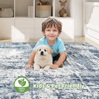 5x7 Area Rugs Living Room: Washable Large Abstract Soft Rug Stain Resistant Indoor Non-Slip Carpet for Men Modern Home Enthusiasts Aged 25-45 - High Traffic Areas - Bedroom Office Apartment