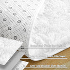 Andency White Area Rugs 9x12 for Living Room Home Decor, Large Shaggy Bedroom Carpet, Non-Slip Big Shag Indoor Thick Soft Fluffy Furry Fur Area Rugs for Kids Dorm Nursery Aesthetic
