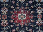 Power Black Hand Knotted All Over Pattern Pure Wool Round Oriental Rug (10'x10')