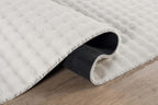 CAMILSON Modern White Non Slip Rug 4x6 Ultra Soft High Pile Area Rugs Non Skid Rubber Backing Durable & Easy to Clean Carpet for Living Room Bedroom Kids Room Indoor Use (4 x 6 White)