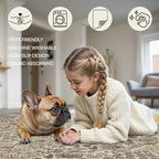Bavni Area Rugs 5x7, Machine Washable Rugs for Living Room Indoor Non-Slip Carpet Ultra Thin Printed Vintage Rug for Bedroom Dinning Room Nursery Home, Dark Espresso