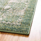 Unique Loom Isabella Collection Area Rug - Adjani (4' 1" x 6' 1" Rectangle, Green/ Ivory)