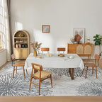 WITSHOCK 12x15 Washable Rug for Living Room,Modern Floral Distress Print Pattern Area Rugs,Stain Resistant with Non Slip Backing Carpet for Dining Room,Bedroom & Home Decor,Grey White