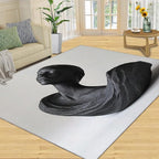 3x6 Sculpture Art Bedroom Rug Under Bed - 3D Portrait Kids Room Rugs, Female Bust Bedroom Runner Rug Soft Washable for Living Room Kitchen