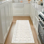 WITSHOCK 3x8 Long Runner Rug for Hallway,Washable Rug Distressed Boho for Bedroom Kitchen Entryway Indoor Entrance,Non Slip Runner Rugs with Rubber Backing（Camel/Beige,3x8）