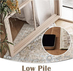 jinchan Kelda Area Rug 2x3 Entryway Rug Washable Soft Indoor Vintage Floor Cover Retro Distressed Mat Accent Lightweight Non-Slip Carpet for Entrance Bathroom Kitchen Living Room Bedroom Brick Red