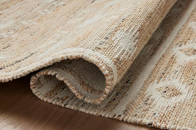 Loloi Angela Rose Rivers Collection RIV-04 Natural/Ivory 8'-6" x 11'-6" Reversible Area Rug