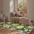 Lahome Floral Kitchen Runner Rug- 2x8 Runners for Hallways Non-Slip Washable Rug Runner Throw Low-Pile Entryway Laundry Runner Rugs Soft Green Paisley Print Carpet Runner for Bedroom Living Room