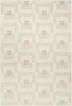 Nourison Home Nordic Ivory Beige 5' x 7' Area Rug - Easy Clean, Non Shedding, Bed Room, Living Room, Dining Room, Kitchen (5' x 7')